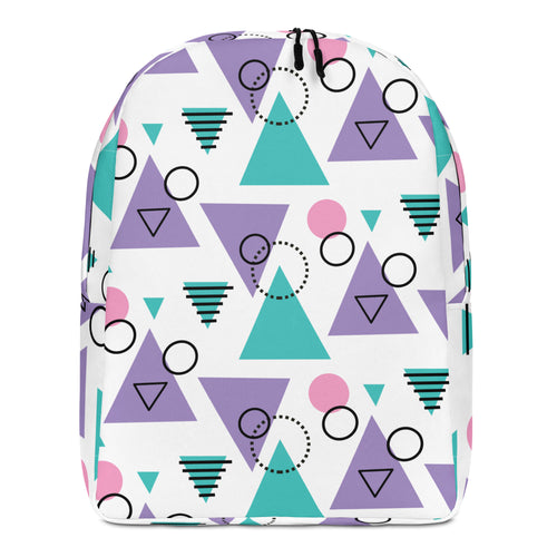 Memphis Colorful Pattern 03 Minimalist Backpack