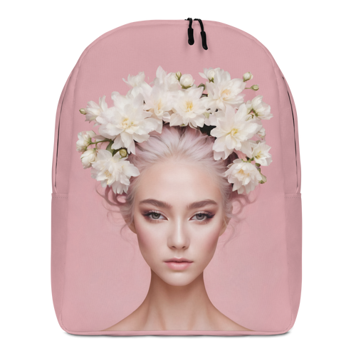 Pink Female Art Minimalist Backpack