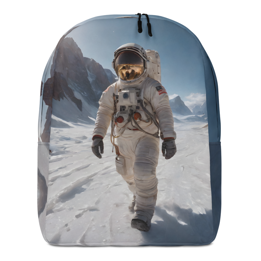 Astronaut Snow Minimalist Backpack