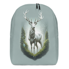 Green White Deer Minimalist Backpack