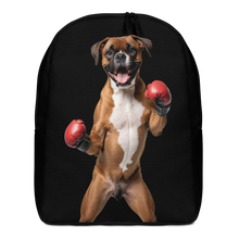 Boxer Boxing Black Minimalist Backpack