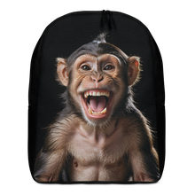 Happy Monkey Black Minimalist Backpack