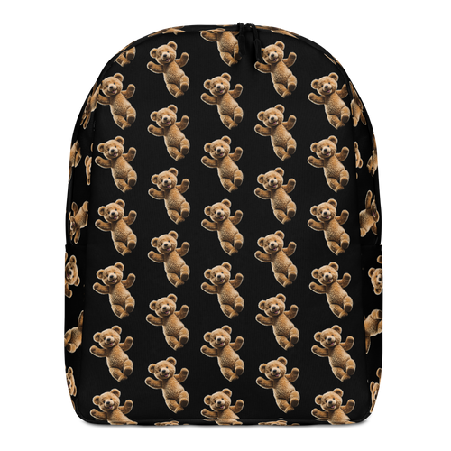 Happy Teddy Bear Pattern Minimalist Backpack