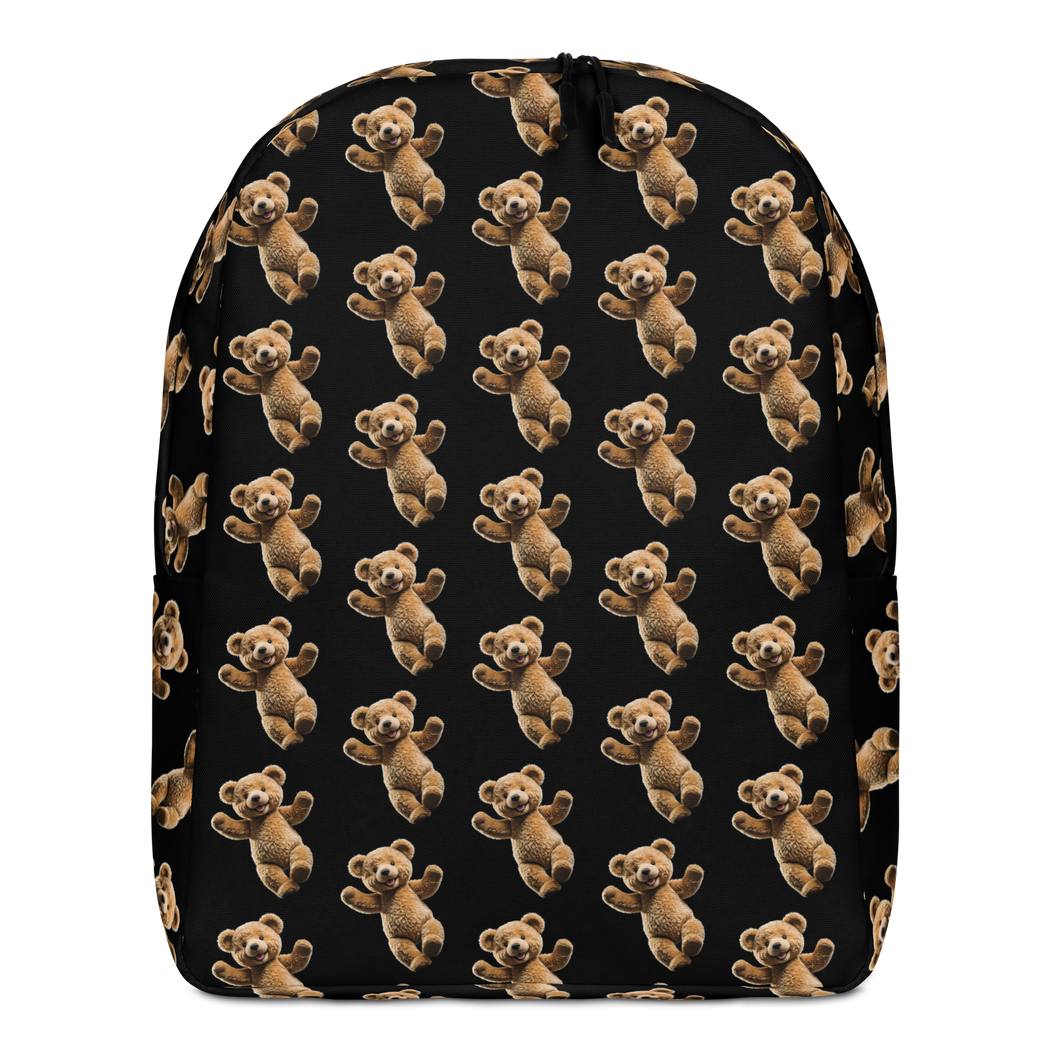 Happy Teddy Bear Pattern Minimalist Backpack