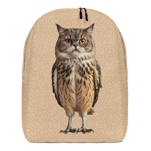 Cat Owl Minimalist Backpack