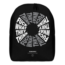 F**ck What They Think Grayscale Minimalist Backpack