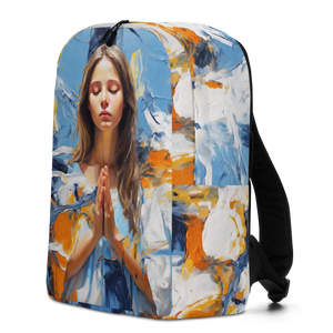 Pray & Forgive Oil Painting Minimalist Backpack