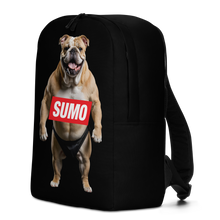 Sumo Bulldog Black Minimalist Backpack