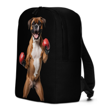 Boxer Boxing Black Minimalist Backpack