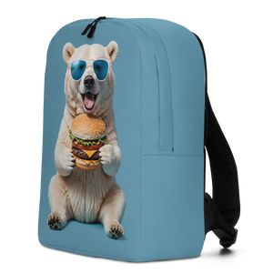 Polar Bear and Burger Minimalist Backpack