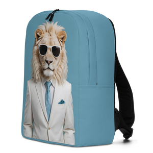 Funky White Lion Minimalist Backpack