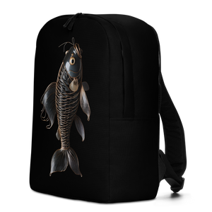 Minimalism Copperplate Art Fish Minimalist Backpack