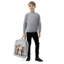 Funny Tripple Cats Minimalist Backpack