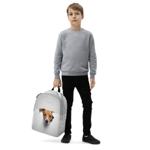 Funny Sad Dog Peep Minimalist Backpack