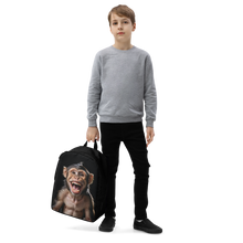 Happy Monkey Black Minimalist Backpack