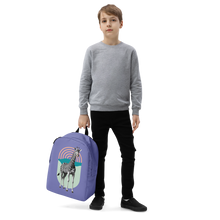 Giraffe Zebra Purple Minimalist Backpack