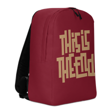 THIS IS THE END? Burgundy Minimalist Backpack