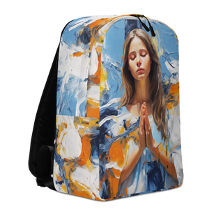 Pray & Forgive Oil Painting Minimalist Backpack