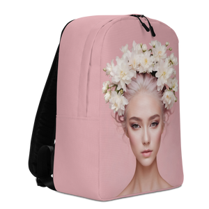 Pink Female Art Minimalist Backpack