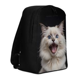 Angry Ragdoll Kitten Minimalist Backpack