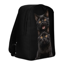 Two Black Cats Follows Minimalist Backpack