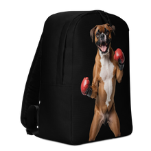 Boxer Boxing Black Minimalist Backpack