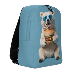 Polar Bear and Burger Minimalist Backpack