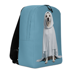 Dog in Ghost Costume Minimalist Backpack