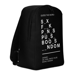 Guess The Word (Funny) Minimalist Backpack