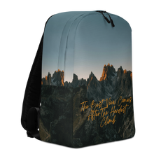 The Best View Comes Minimalist Backpack