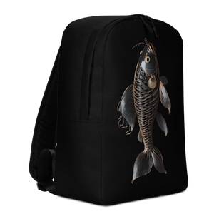 Minimalism Copperplate Art Fish Minimalist Backpack