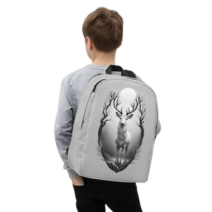 The Grayscale Deer Minimalist Backpack