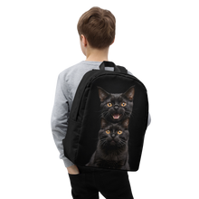 Two Black Cats Follows Minimalist Backpack