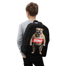 Sumo Bulldog Black Minimalist Backpack