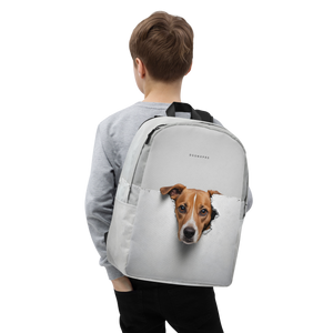 Funny Sad Dog Peep Minimalist Backpack