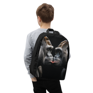 Gorilla Kissing Minimalist Backpack