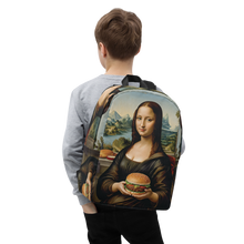 Monalisa Burger Minimalist Backpack