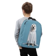 Dog in Ghost Costume Minimalist Backpack