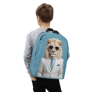 Funky White Lion Minimalist Backpack