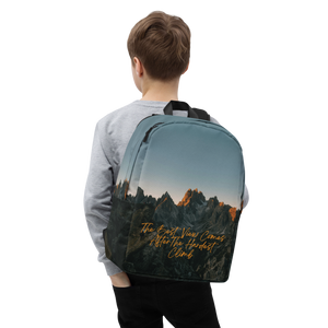 The Best View Comes Minimalist Backpack