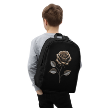 Rose Copper Art Minimalist Backpack