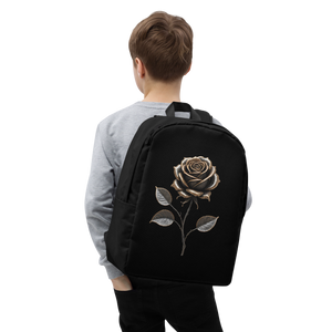 Rose Copper Art Minimalist Backpack