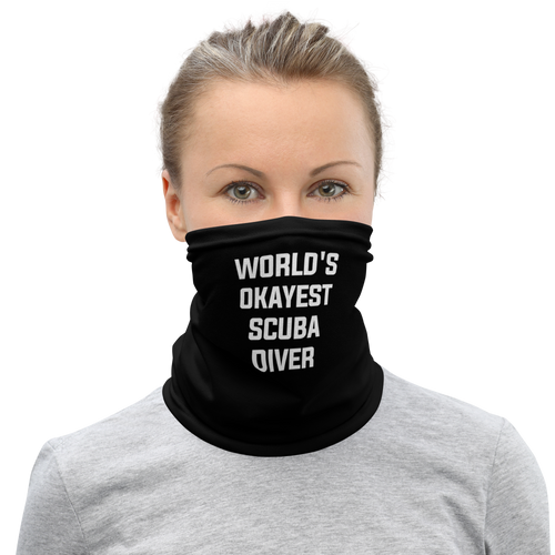 World's Okayest Scuba Diver Face Mask & Neck Gaiter