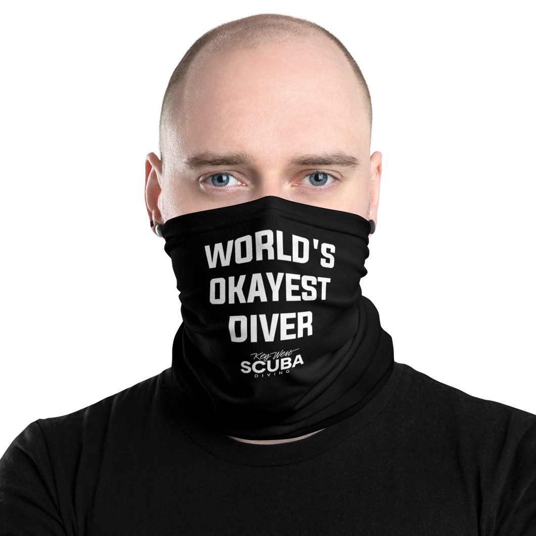 World's Okayest Diver Face Mask & Neck Gaiter