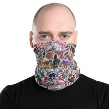 Street Art College Pattern Mask & Neck Gaiter