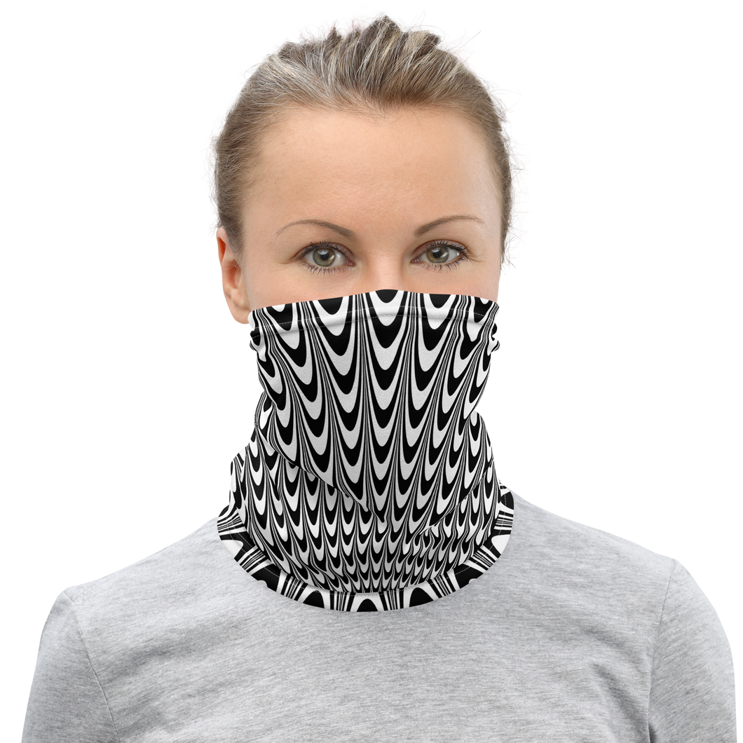 Vertigo Optical Illusion Background Mask & Neck Gaiter