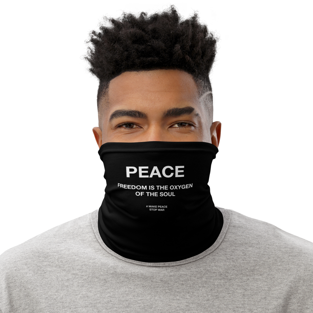 Freedom is the oxygen of the soul Face Mask & Neck Gaiter