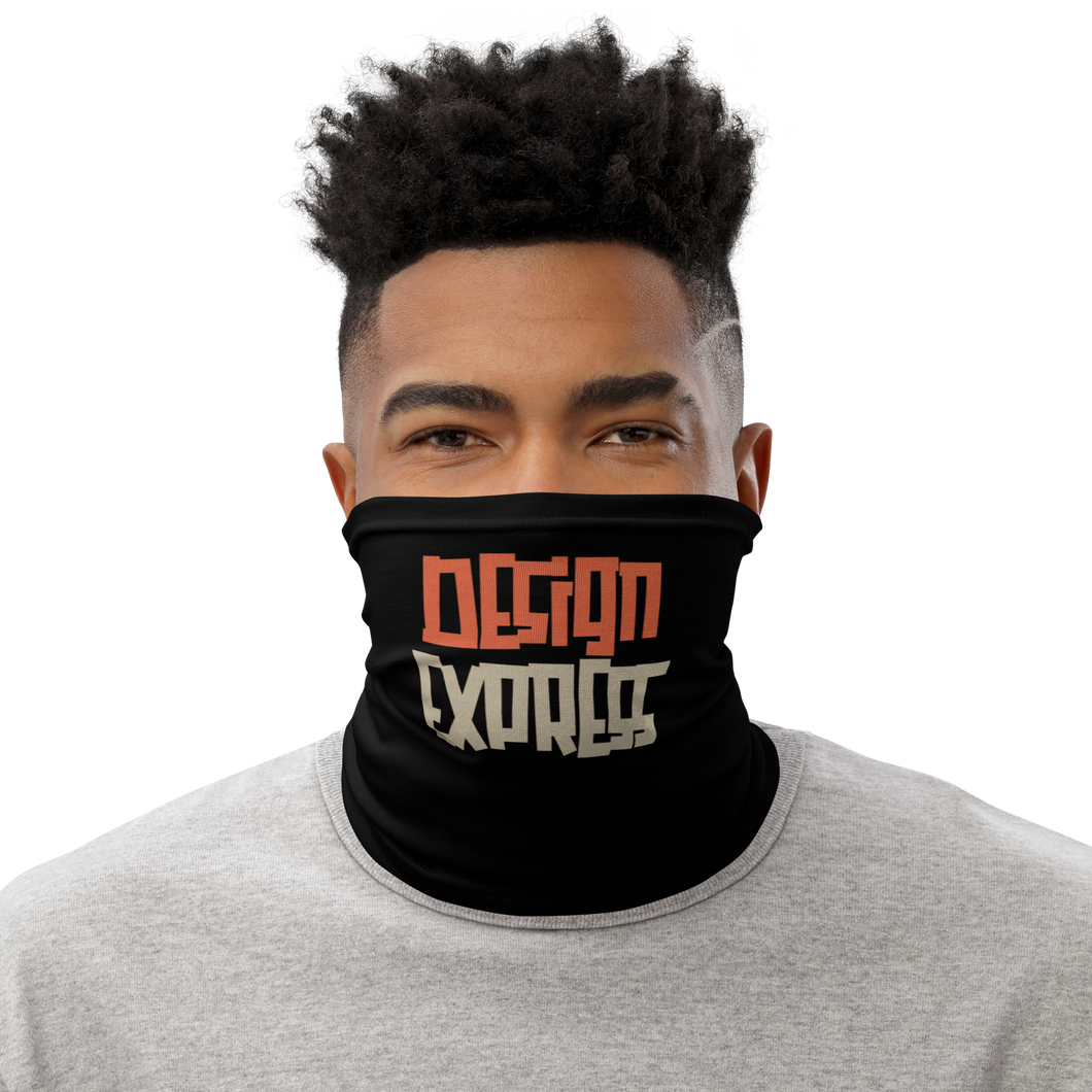 Design Express Typography Face Mask & Neck Gaiter