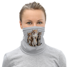 Funny Tripple Cats Face Mask & Neck Gaiter