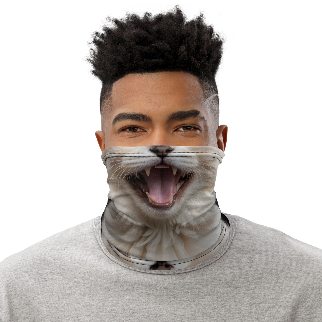 Angry Ragdoll Kitten Face Mask & Neck Gaiter